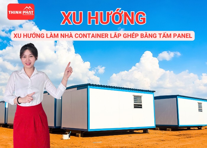 xu hướng làm nhà conainer lắp ghép bằng tấm panel
