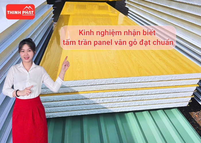 Nhận biết trần panel vân gỗ đạt chuẩn