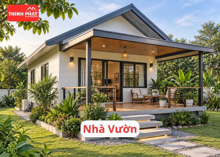 Mẫu nhà tiền chế dân dụng nhà vườn