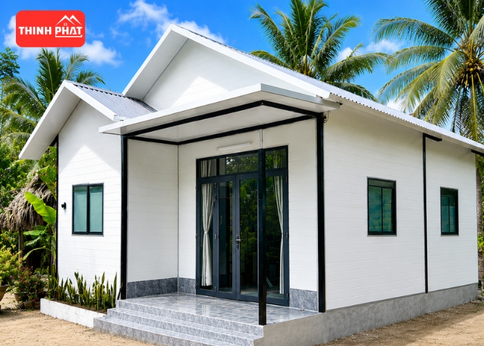 Mẫu nhà tiền chế giá rẻ cấp 4 hiện đại
