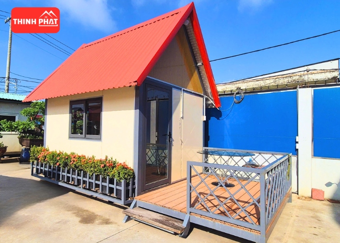 Mẫu nhà tiền chế giá rẻ mái thái
