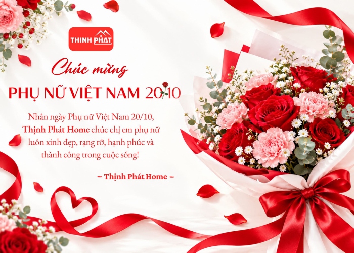 thịnh phát home chúc ngày Phụ nữ Việt Nam